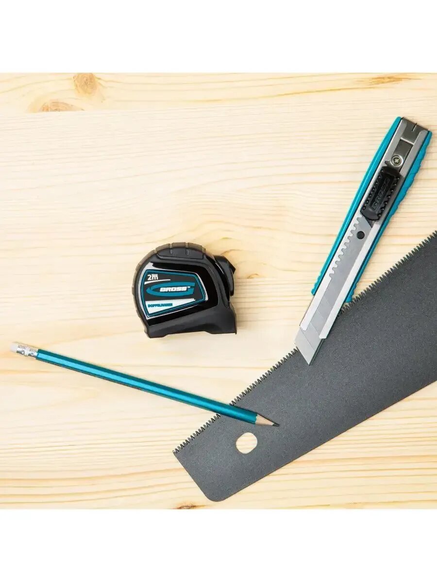 Рулетка строительная 2м х 16мм, двустор. шкала, GROSS 31121