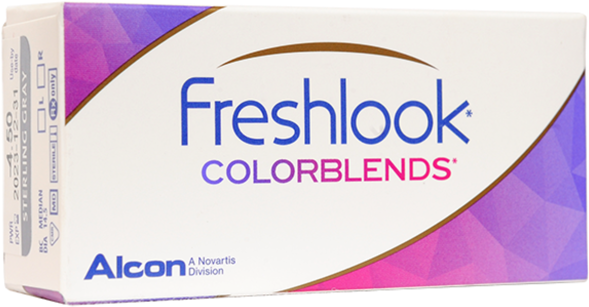 Контактные линзы цветные Alcon, FreshLook ColorBlends, Ежемесячные, BRILLIANT BLUE / -4,50 / 14,5 / 8,6 / 2 шт. - фотография № 12