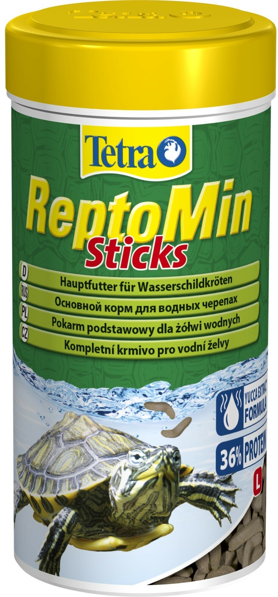 Корм Tetra ReptoMin Sticks 250 мл, палочки для водных черепах