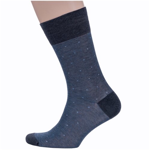 фото Мужские носки из 100% мерсеризованного хлопка sergio di calze (pingons) антрацит, размер 27