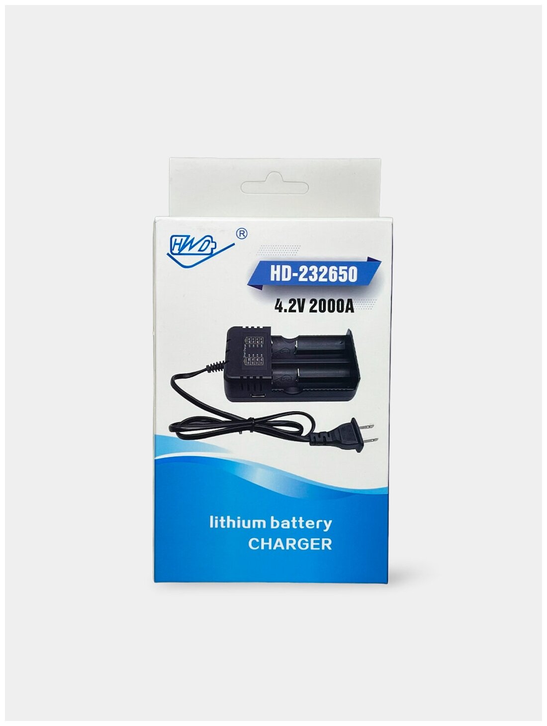 Зарядное устройство для аккумуляторов 18650, на две li ion батареи USB 4.2 V 2000 A