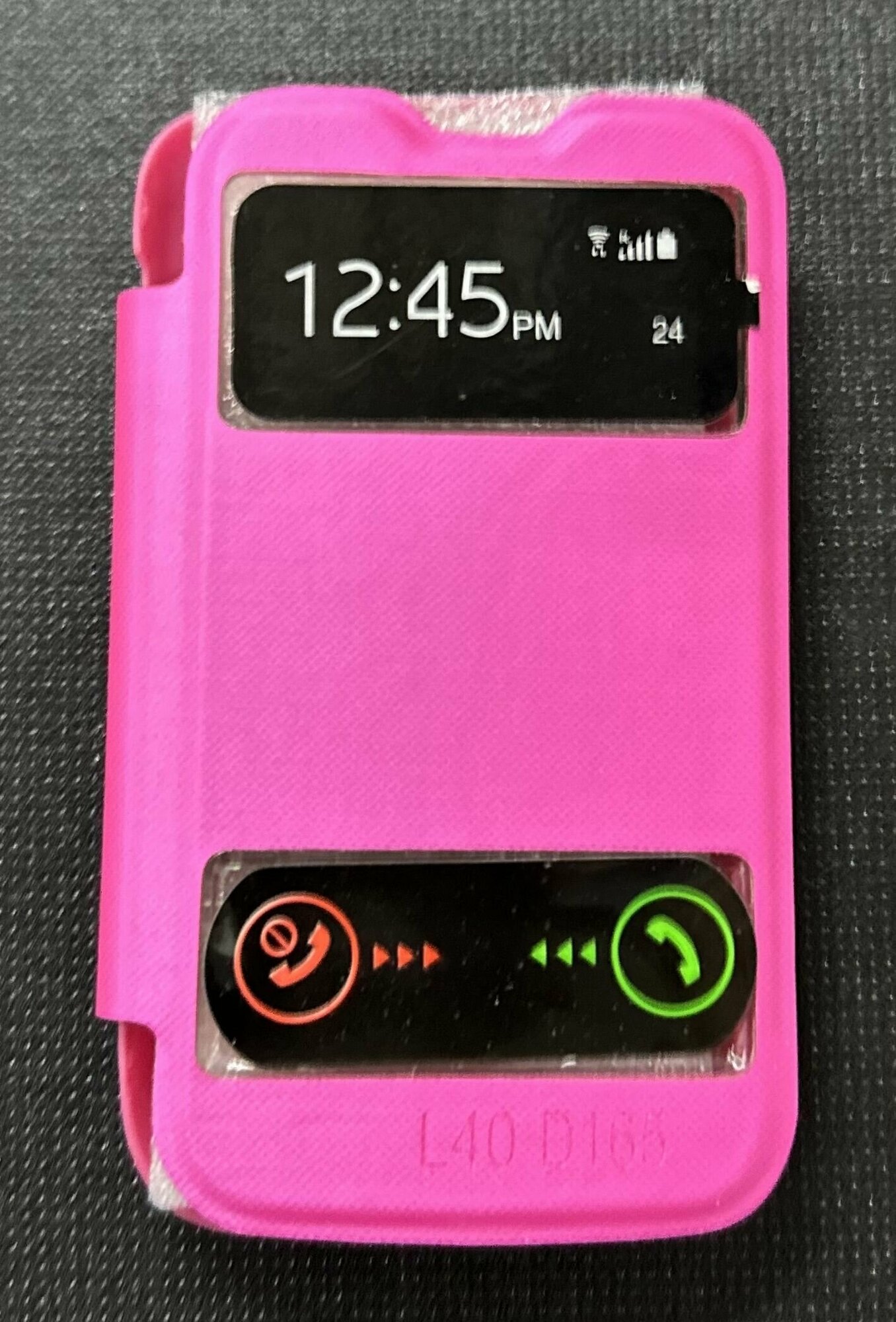 Чехол-книжка Flip Cover для LG L40 Dual , LG D165, розовый