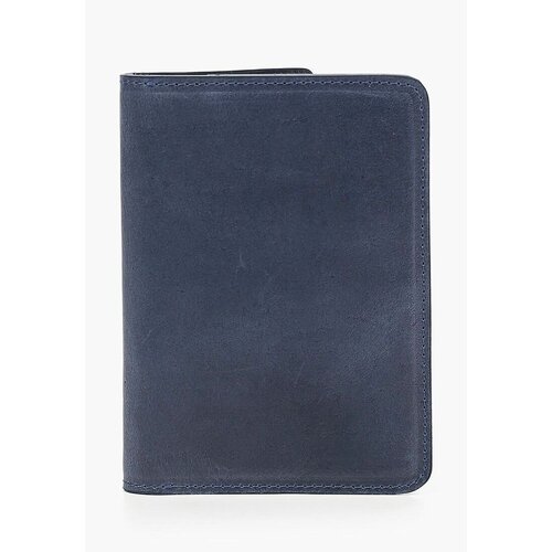 Кредитница Olio Rosti 23041, натуральная кожа, 3 кармана для карт, синий