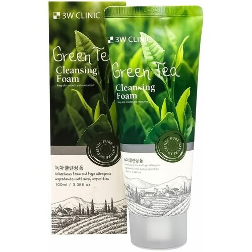 Пенка для умывания Green Tea Foam Cleansing мусс для умывания innisfree увлажняющая пенка для умывания с экстрактом зеленого чая и аминокислотами green tea