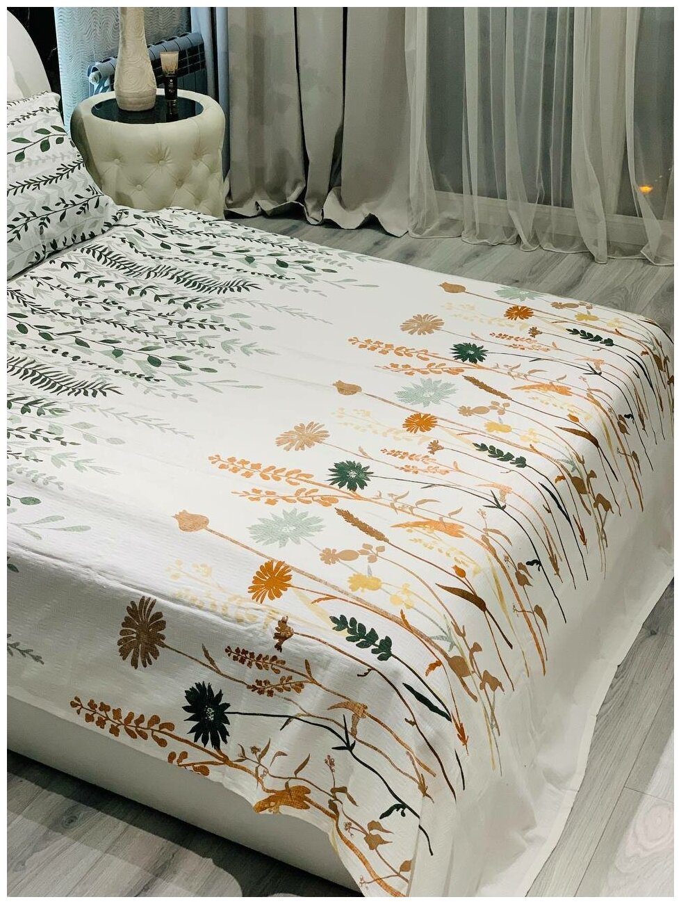 Постельное белье двухспальное, Турецкий постельный комплект, 100% хлопок без вредных примесей - фотография № 14