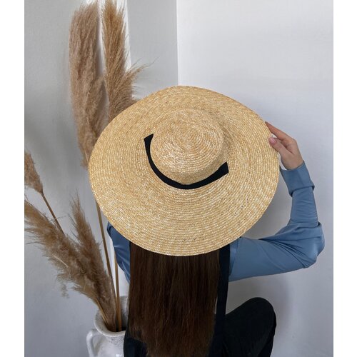 Шляпа U Need, размер универсальный, черный, бежевый