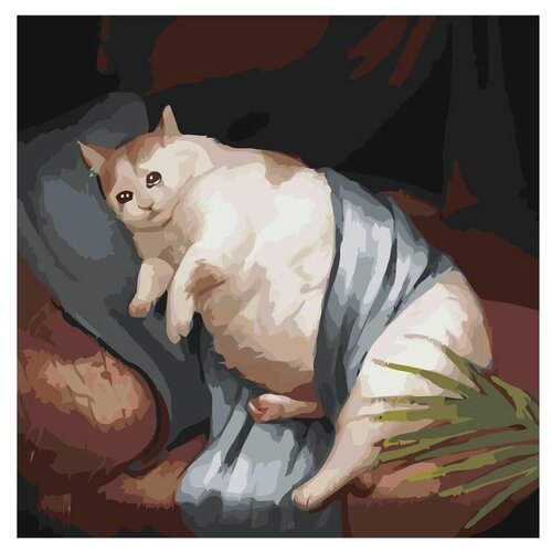Картина по номерам «Грустный кот» картина по номерам на холсте грустный уставший кот 8213 в 60x40