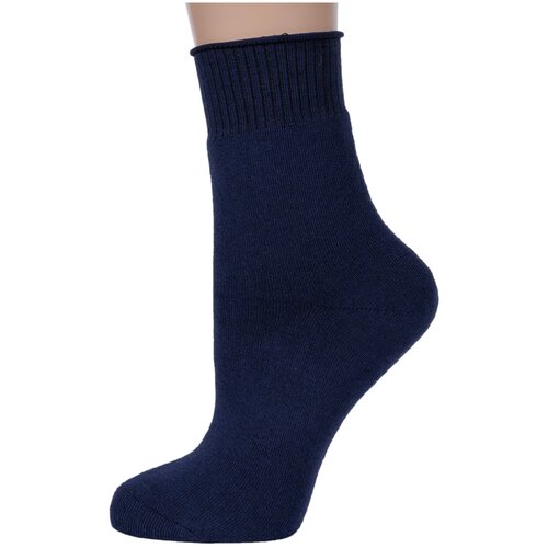 фото Женские носки красная ветка, махровые, ослабленная резинка, размер 23-25, синий