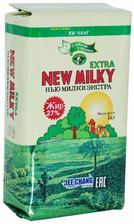 Сухое молоко New Milky /NEW MILKY EXTRA/27% жирность/1 кг/Заменитель молока