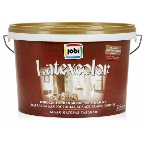 Краска jobi latexcolor a7 латексная база С 2,25л