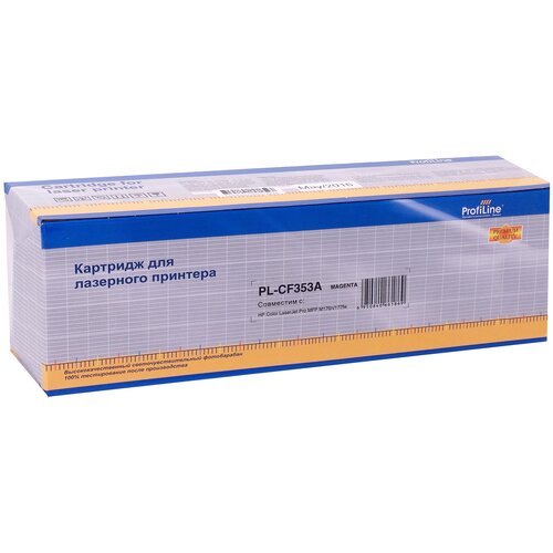 Картридж ProfiLine PL-CF353A-M, 1000 стр, пурпурный картридж profiline pl cf350a black для hp clj pro m176n m177fw 1300стр