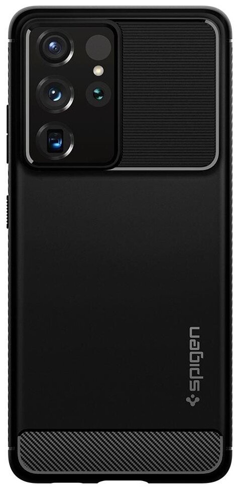 Чехол Spigen (ACS02349) для Samsung Galaxy S21 Ultra (Black) - фото №12