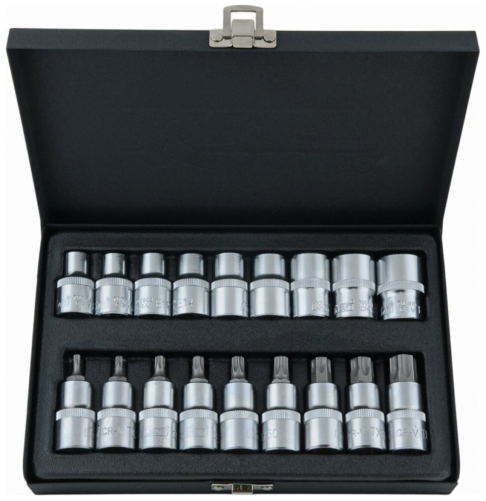 Набор гол,торц, и нас 1/2"Dr E-star и Torx 18 пр,