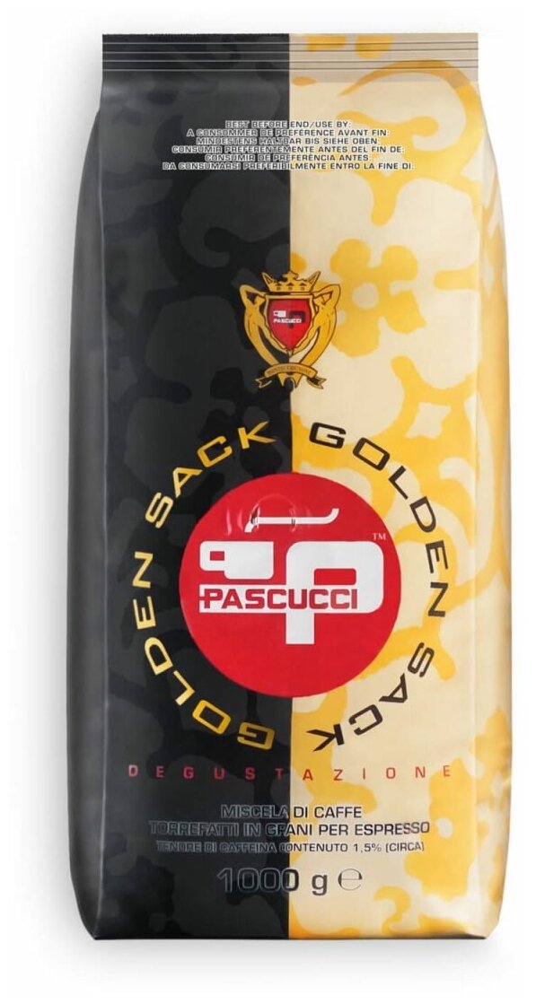 Кофе Pascucci GOLDEN SACK, зерновой, 1 кг