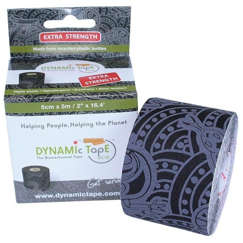 Тейп динамический Dynamic Tape ECO, 5 см х 5 м, черный (DT50TTEB)