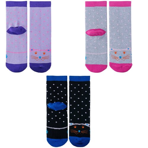 фото Комплект из 3 пар детских махровых носков альтаир микс 1, размер 20