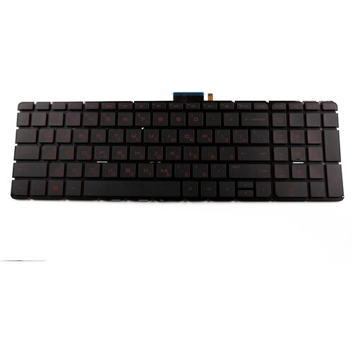 Клавиатура для HP 15-ax Red с подсветкой p/n: 4B+NC802.011, NSK-CW2LN, XZQ. A02 by