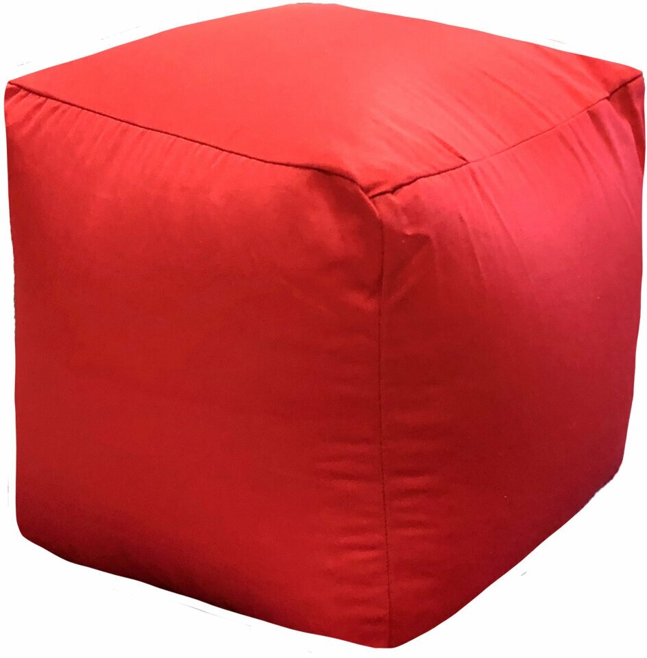 Dreambag Пуфик Куб Красный Фьюжн (Классический) - фотография № 1