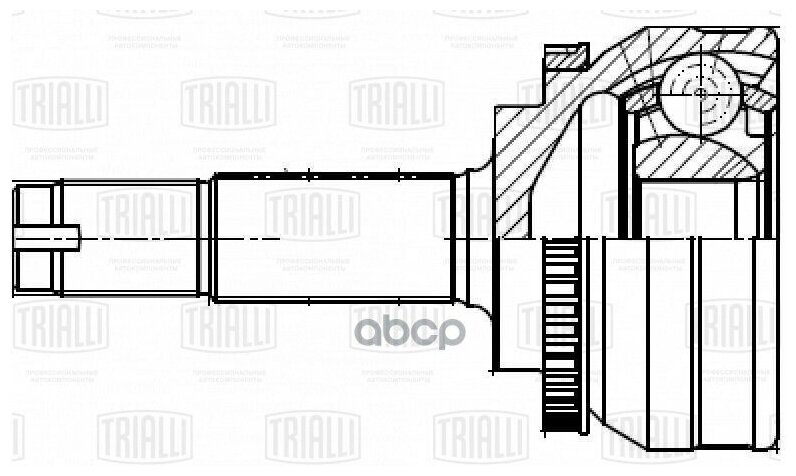 Шрус Наруж. Перед. Для А/М Chery Tiggo T11 (05-) 2wd (30 Шлц.) (Go 0946) Trialli арт. GO0946