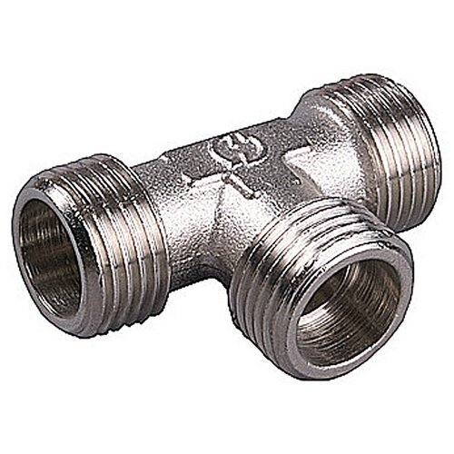 Тройник GENERAL FITTINGS никелированная латунь, ш/ш/ш, 3/4″ тройник general fittings латунь ш ш ш 1 2 51054 1 2