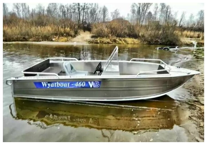 Моторная лодка Wyatboat-460C/ Алюминиевый катер/ Лодки Wyatboat