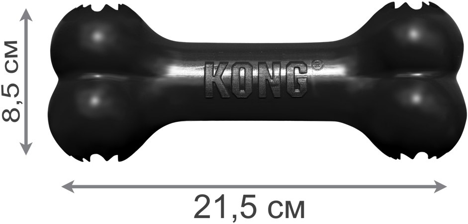 Игрушка Kong Косточка под лакомства для собак крупных пород (13-30кг). Очень прочная. - фотография № 3