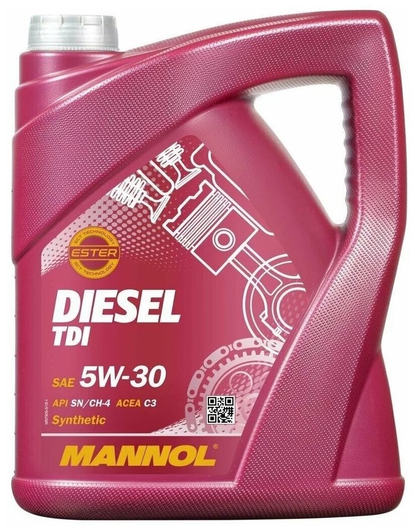 Синтетическое моторное масло Mannol Diesel TDI 5W-30