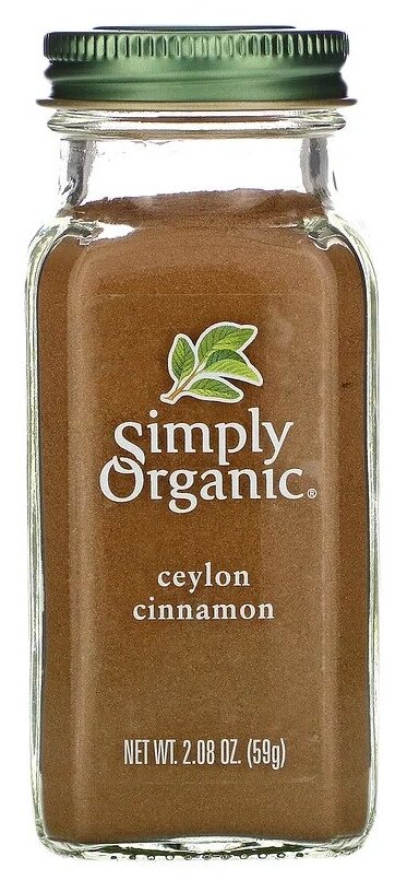 Simply Organic, Органическая цейлонская корица, 59 г
