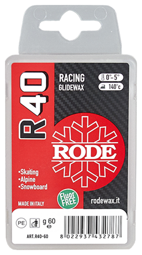 Парафин Rode R40 RED, 0°/-5°С, красн, без фтора, 60 г