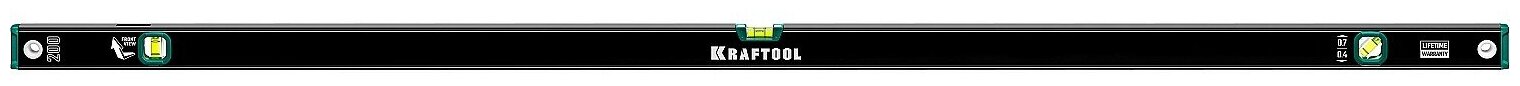 KRAFTOOL 2000 мм, с зеркальным глазком, уровень (34781-200)