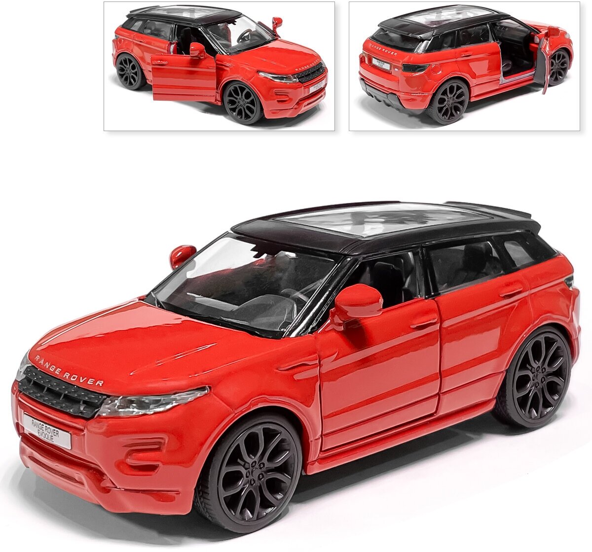 Машина Range Rover Evoque, инерционная, красный, Технопарк, 12 см
