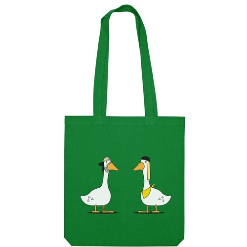 фото Сумка шоппер us basic, зеленый