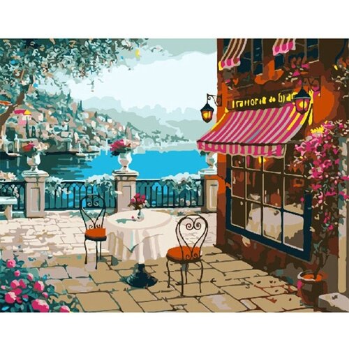 Картина по номерам Терраса у моря 40х50 см Hobby Home картина по номерам ужин у моря 40х50 см