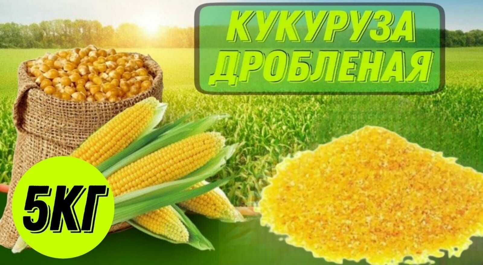 кукуруза, семечко, жмых, зерносмесь - фотография № 1