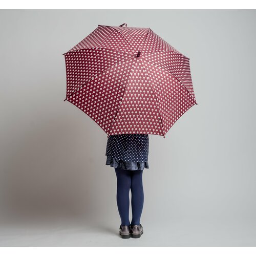 Зонт детский Rain Proof в горох / зонт бордо /зонт в горох / зонт детский / зонт для девочки / зонт для мальчика