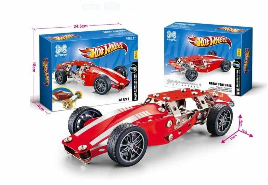 Металлический конструктор hot wheel