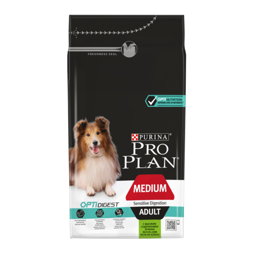 Корм Purina Pro Plan Optidigest для собак средних пород с чувствительным пищеварением (ягненок) 1.5 кг