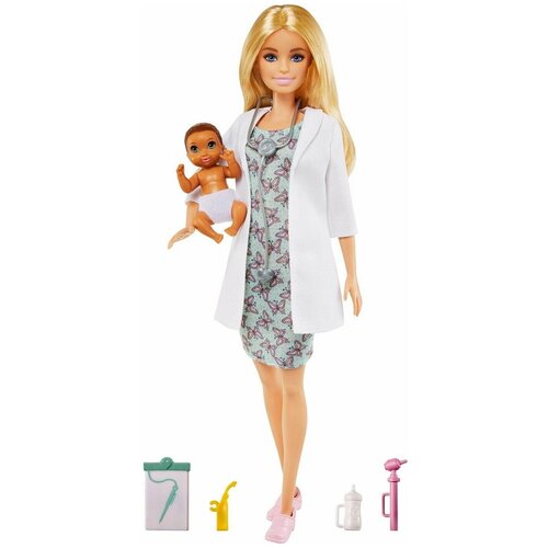Barbie / Кукла Педиатр с малышом-пациентом 1 шт