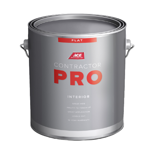 Американская интерьерная краска для стен Contractor Pro Flat, 0,946, Ultra White, Ace Paint