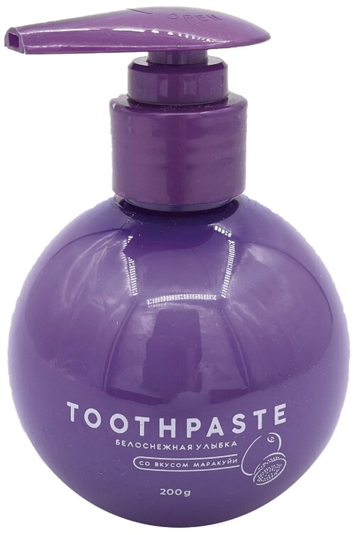 Зубная паста отбеливающая Toothpaste со вкусом маракуйи, 200г