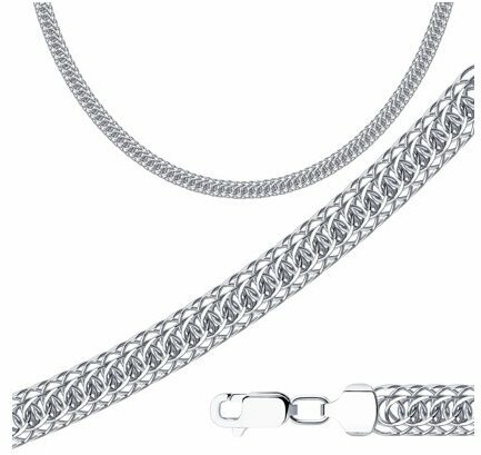 Цепь The Jeweller, серебро, 925 проба, родирование, длина 50 см, средний вес 30.39 г, серебряный
