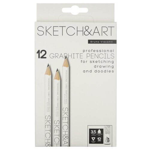 Карандаш чернографитный SKETCH&ART 4В, 3,5мм 21-0064/04