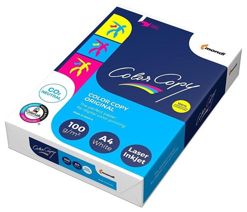 Бумага COLOR COPY, А4, 100 г/м2, 500 л., для полноцветной лазерной печати, А++, Австрия, 161% (CIE), A4-33709 - фото №11