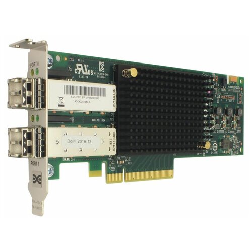 Адаптер FC Broadcom Emulex LPe32002 (LPE32002-M2) контроллеры адаптеры модули контроллер lsi emulex lpe32002 m2 hba dual port 32gb fibre channel hba lpe32002 m2