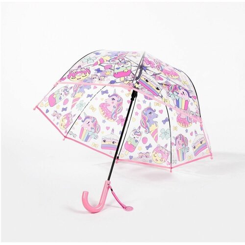 Зонт-трость фиолетовый, розовый
