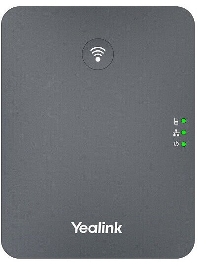 YEALINK W70B базовая станция до 10 SIP-аккаунтов до 10 трубок на базу до 20 одновременных вызовов 