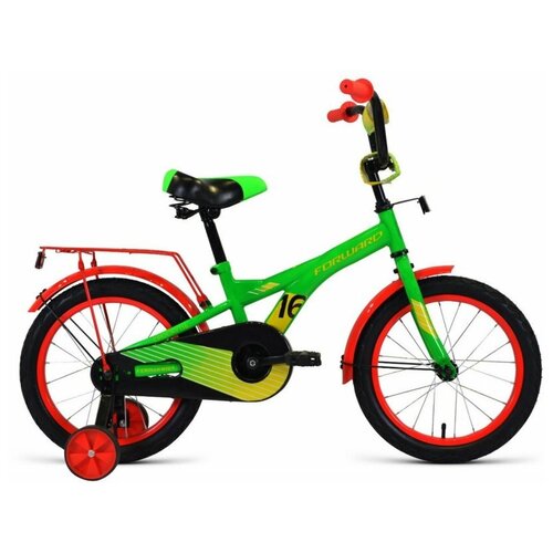 фото Детский велосипед forward crocky 16 (2021)(зелено-оранжевый)