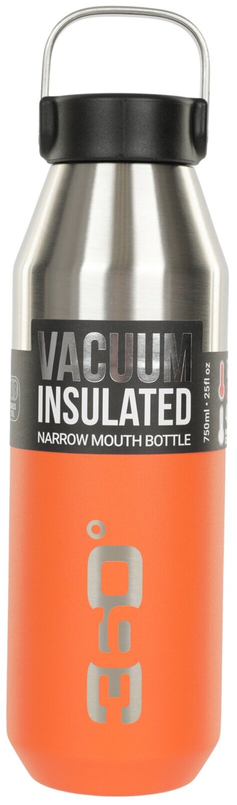 Термос 360 degrees Vacuum Insulated Stainless Narrow Mouth Bottle 750ML PM - фотография № 2