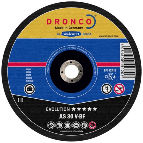 Диск отрезной по металлу Evolution AS30V (230x3x22.23 мм) DRONCO 1231965100