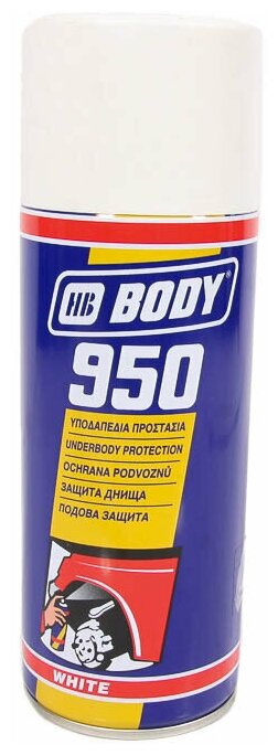 Мастика-антиграв. (400 мл) белая "BODY" 950 аэрозоль HB Body 5100100000